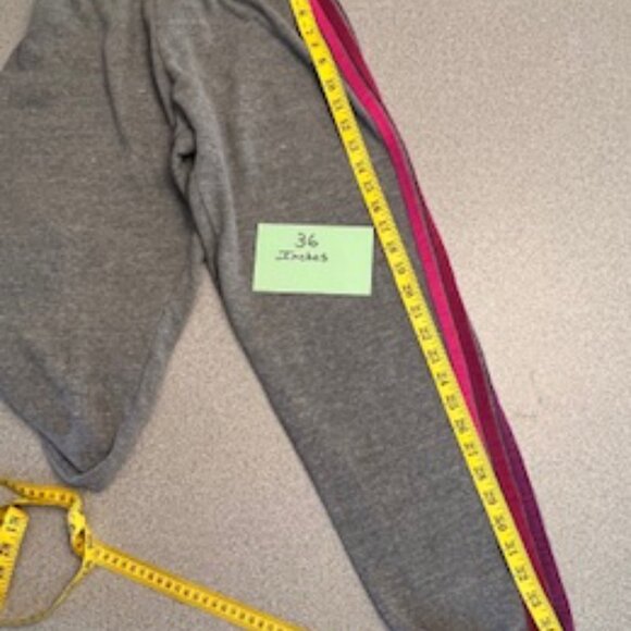 Aviator Nation Gray Sweatpants with Colorful Stripes Size Large - Picture 8 of 8